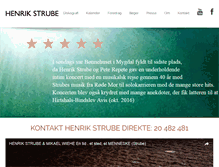 Tablet Screenshot of henrikstrube.dk